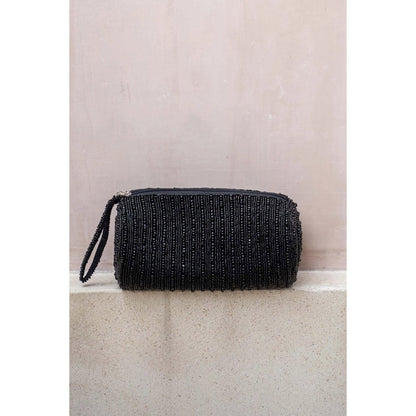 Cotton Pencil and Beauty Case - Black