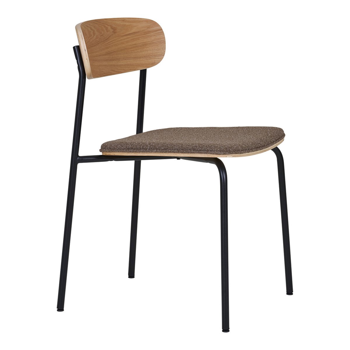 Estepona Dining Chair - Nature/Brown/Black, 51x47x77cm - Set of 2