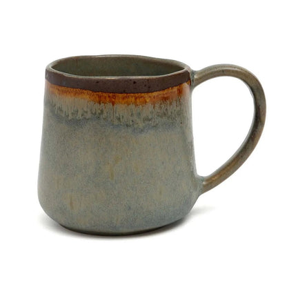 Stoneware Coffee Mug - Large Artisan Glazed Ceramic Mug, Portugal