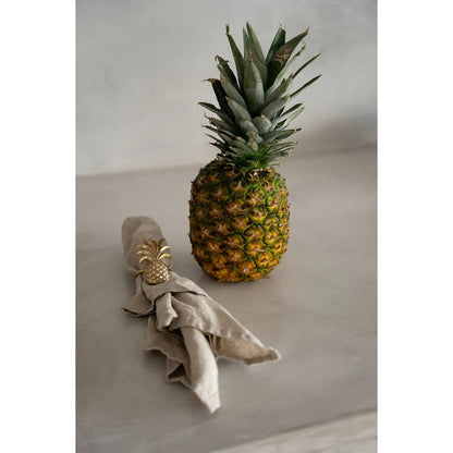 Brass Pineapple Napkin Ring - Gold Finish