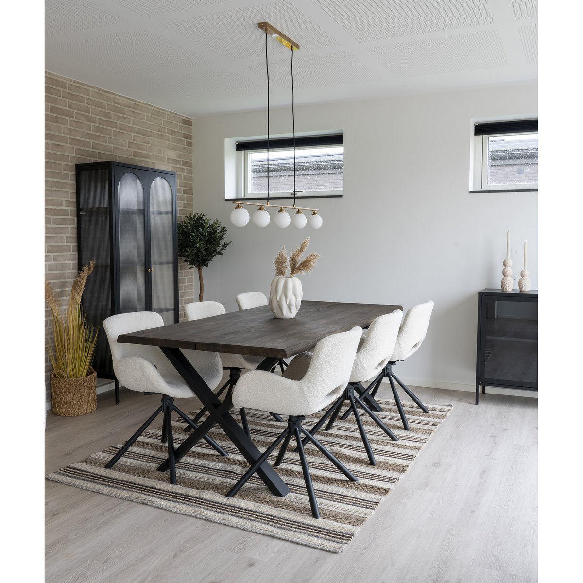 Brass Pendant Light - Halifax Fabric Cord