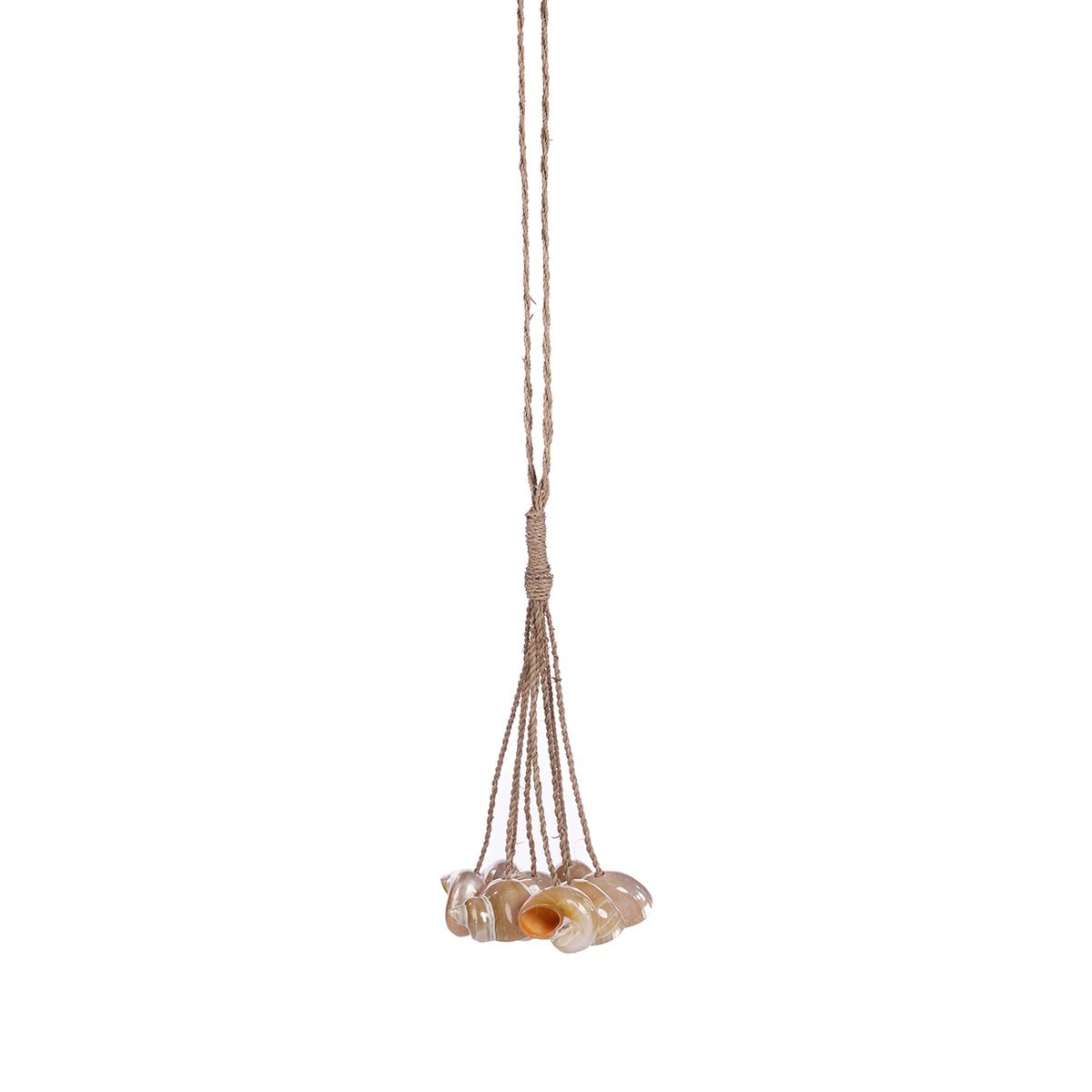 Natural Conch Shell Tassel - Coastal Wall Hanging