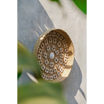 El Plato Caribe Shell - Natural Blanco - M