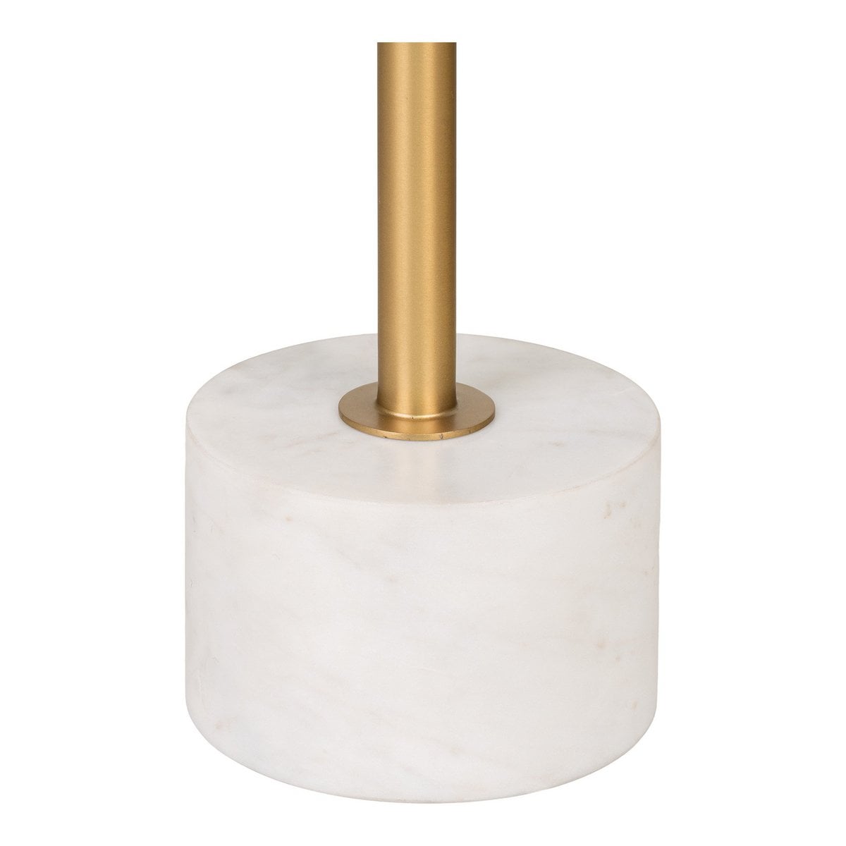 Marble Side Table with Brass Frame – Modern Accent Table, 41x58cm