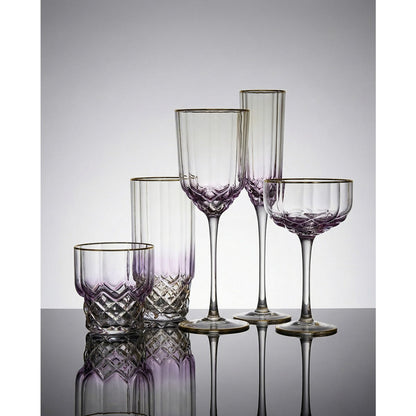 The Pink Blush Cocktail Coupe - Pink
