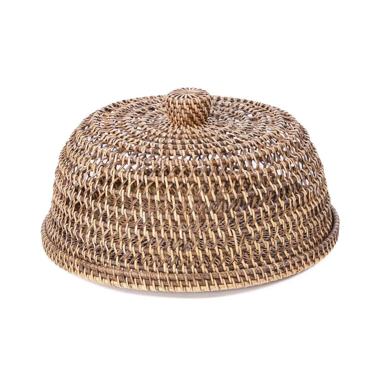 Rattan Food Cover - Natural Brown - M