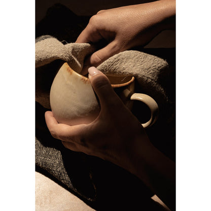 The Linen Dash Kitchen Towel - Natural Black - 50x70