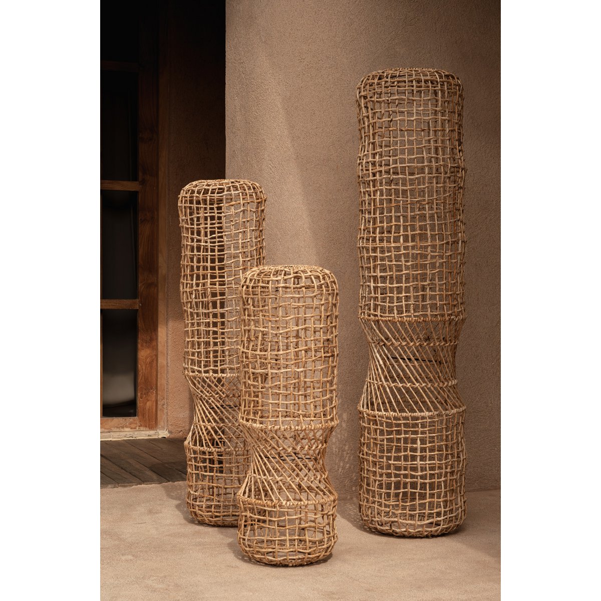 Banana Leaf Pendant Light - Natural Woven GuanYin - XXL