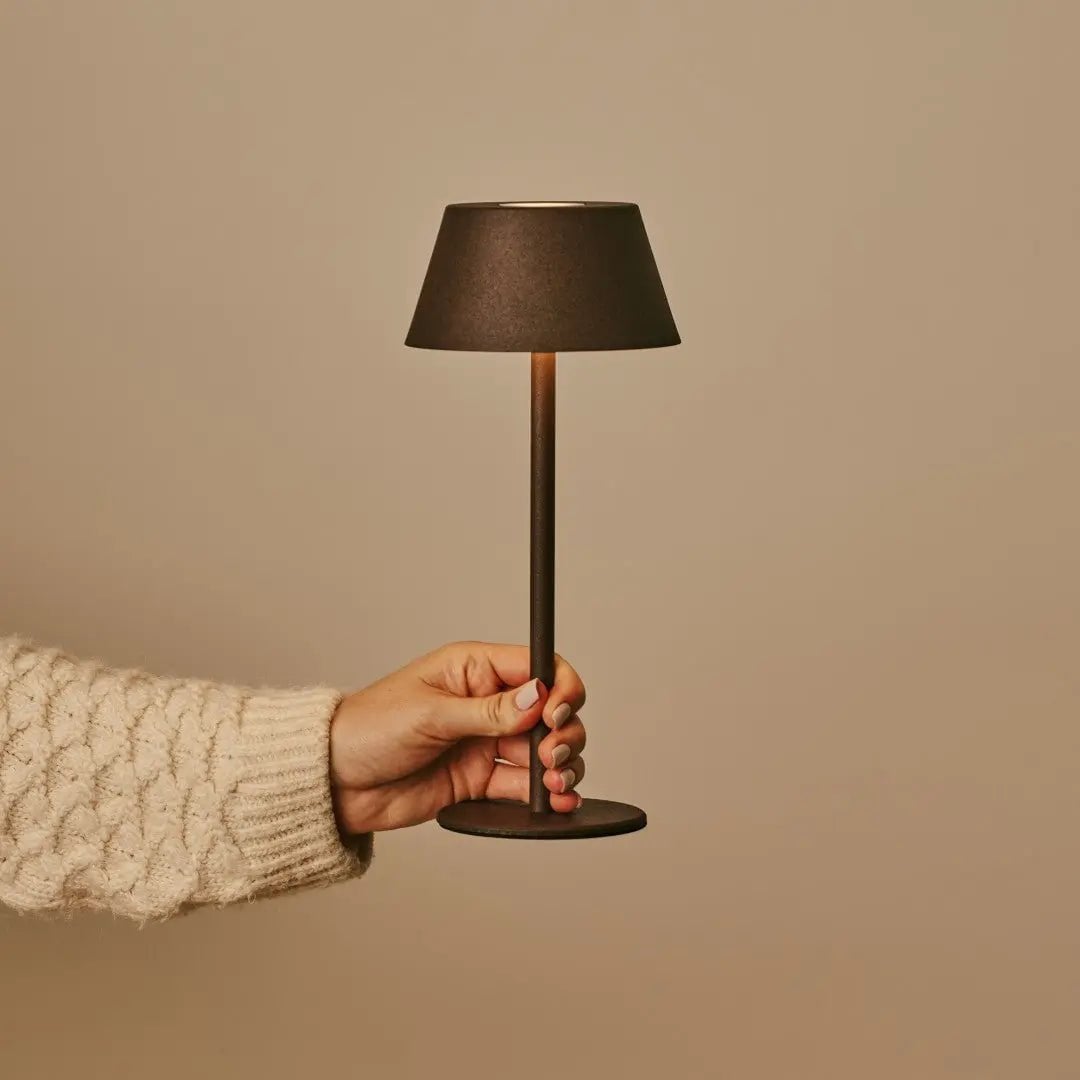 Milou Mocha Brown Table lamp without cable | Modern, Design & 3 Light modes