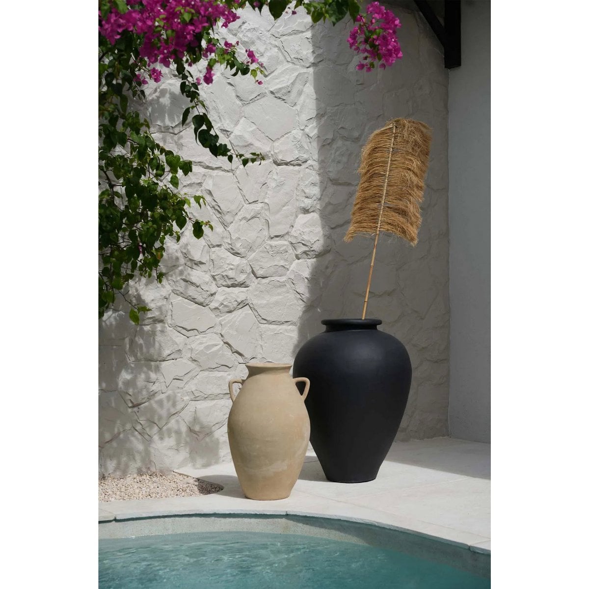 Raffia Palm Leaf Decoration - Natural Handmade Boho Decor