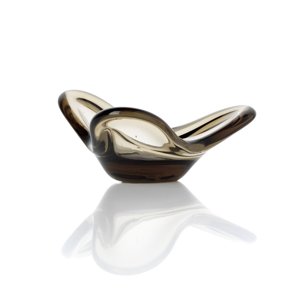Glass Tea Light Holder - Liquid Form Smoke Candle Holder