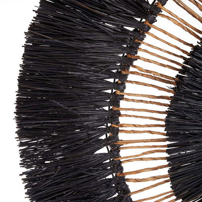 Banana Leaf Wall Decor - Black Maurea Wall Circle for Boho Style