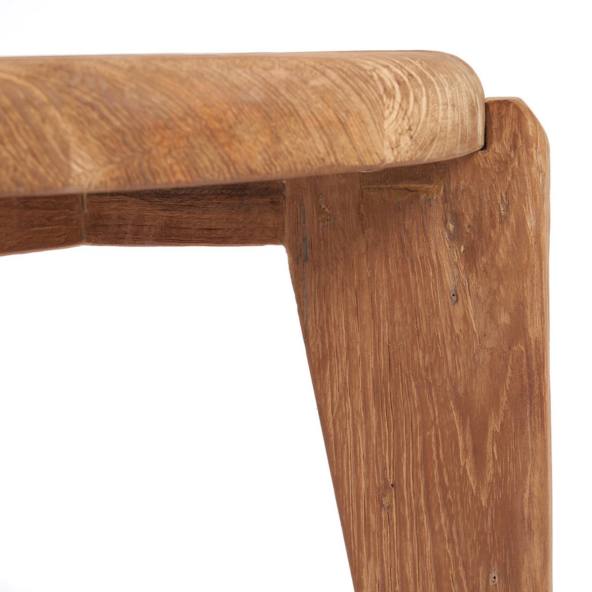 Reclaimed Teak Wood Coffee Table - Wabi Sabi Scandinavian Style, Small