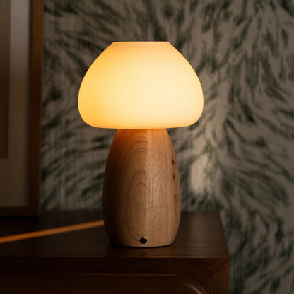 Rechargeable Bear Table Lamp - Brown Cordless Dimmable Night Light