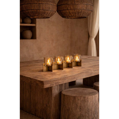 The Quarta Candle Holder - Gold