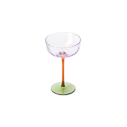 Recycled Glass Coupe Glass - Trio-Tone Champagne & Cocktail