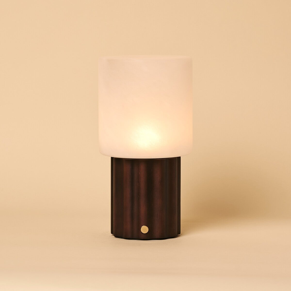 Cordless Table Lamp - Dark Brown Rechargeable Dimmable Lamp