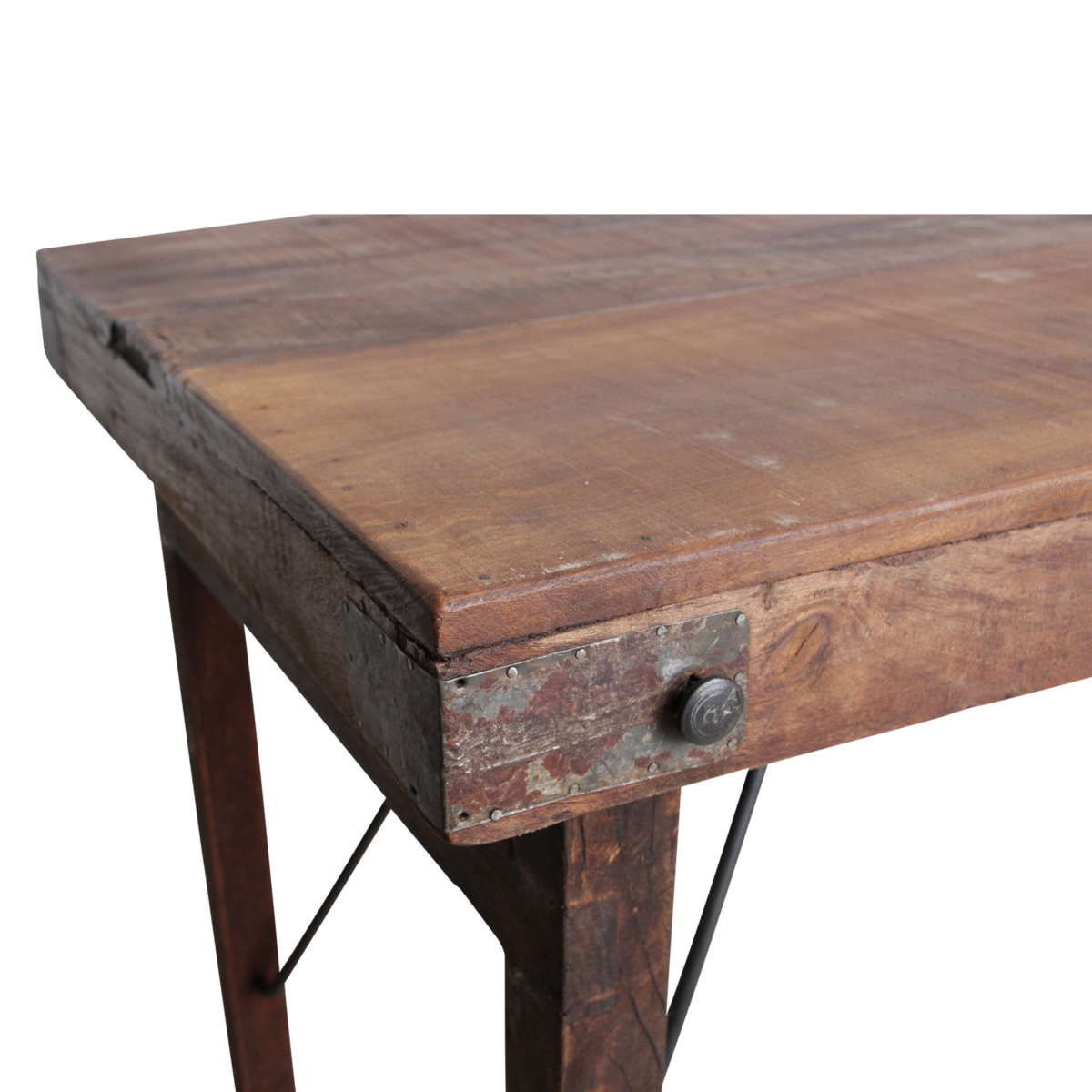 Hardwood Bar Table Brown Foldable - Space-Saving Design
