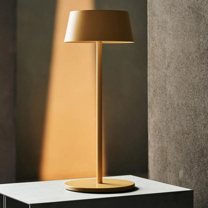 Amber Yellow Table Lamp – Cordless Dimmable LED Light