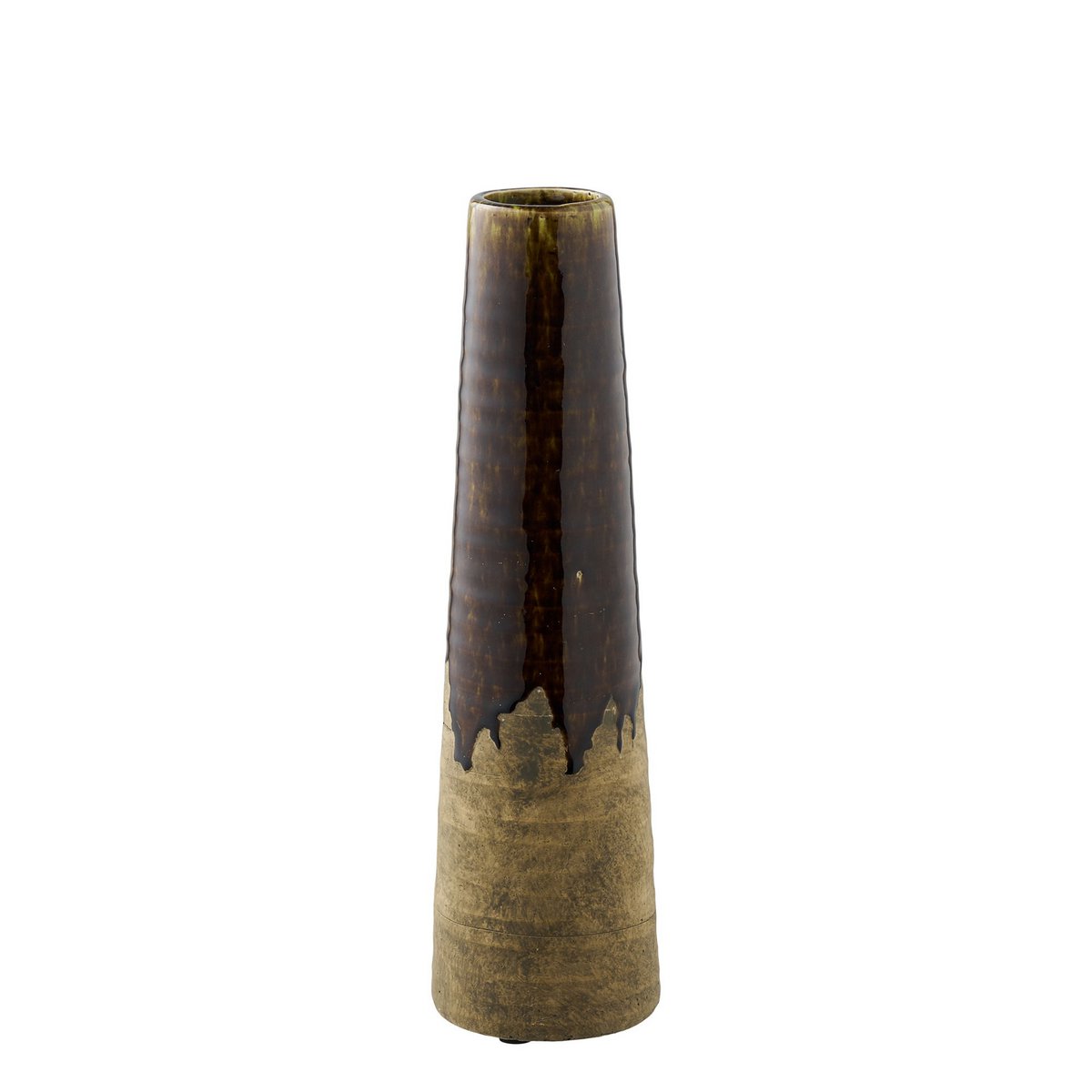 Ceramic Vase Brown | Elegant Home Accent
