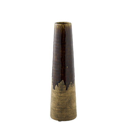 Ceramic Vase Brown | Elegant Home Accent