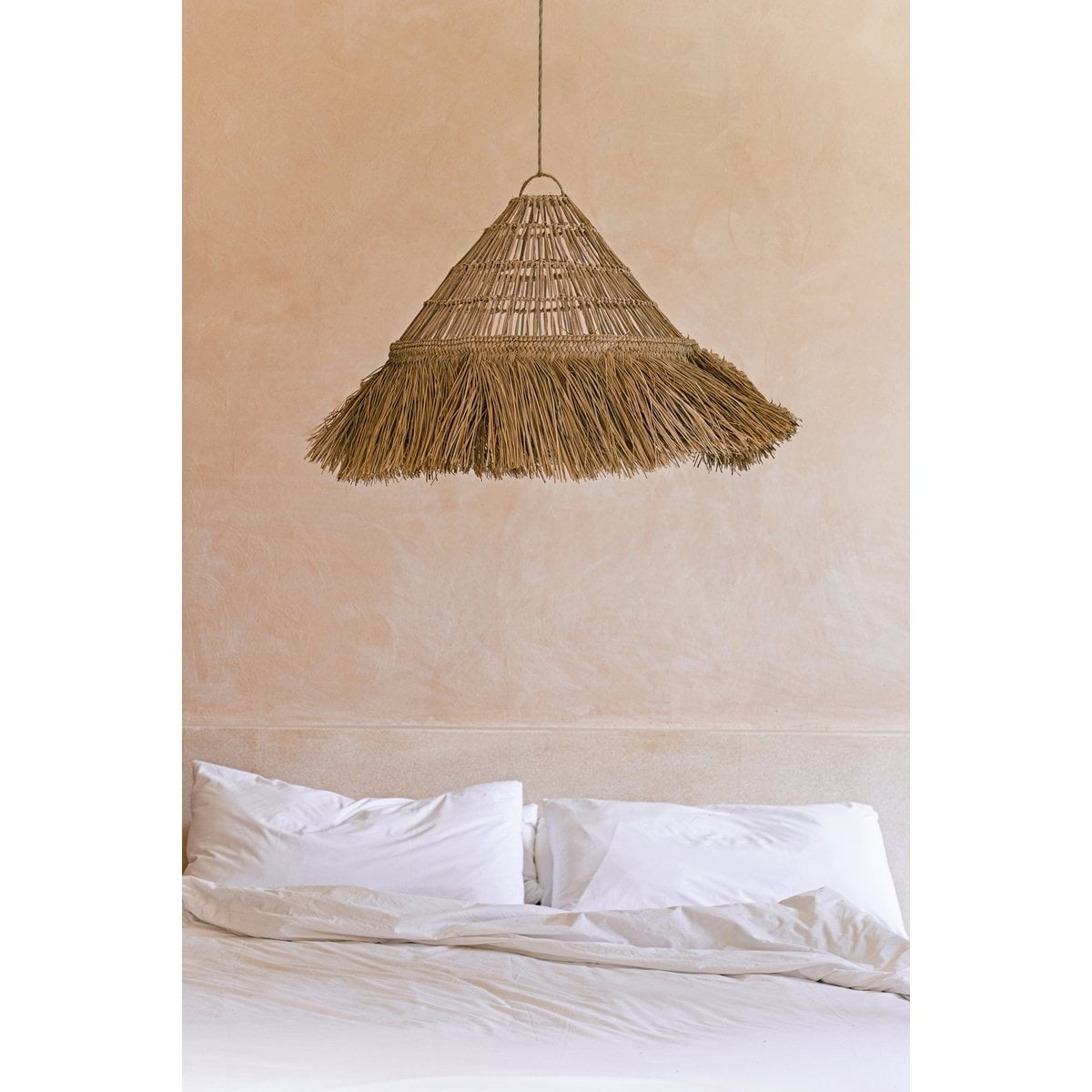 Natural Grass Pendant Light - XL Summer Vibes Sunhat Design