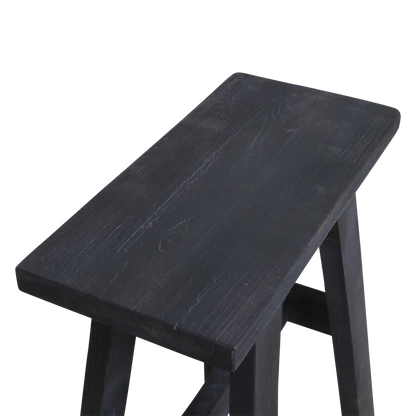 Black 'bus stop' bench medium