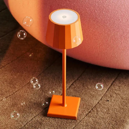 Combi Set Professional | 8 x Wouter Blossom Orange Rechargeable Table Lamps & 1 x Central Station Charging Station