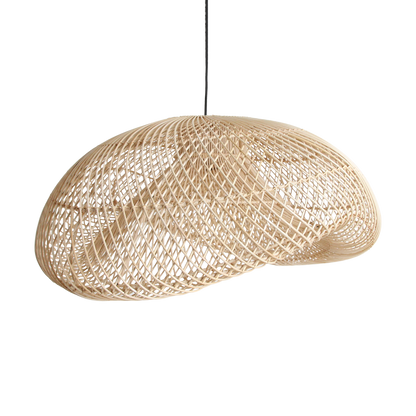Rattan Pendant Light Organic XL – Handwoven Shade, Natural Style
