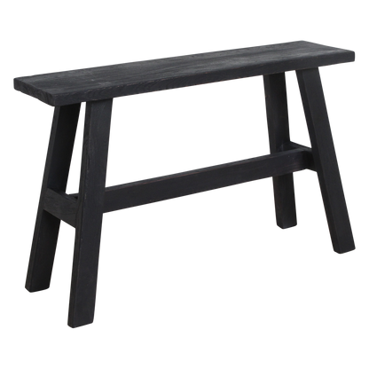 Black 'bus stop' bench Large
