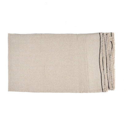 The Tuscany Tablecloth - Natural Black - 150x300
