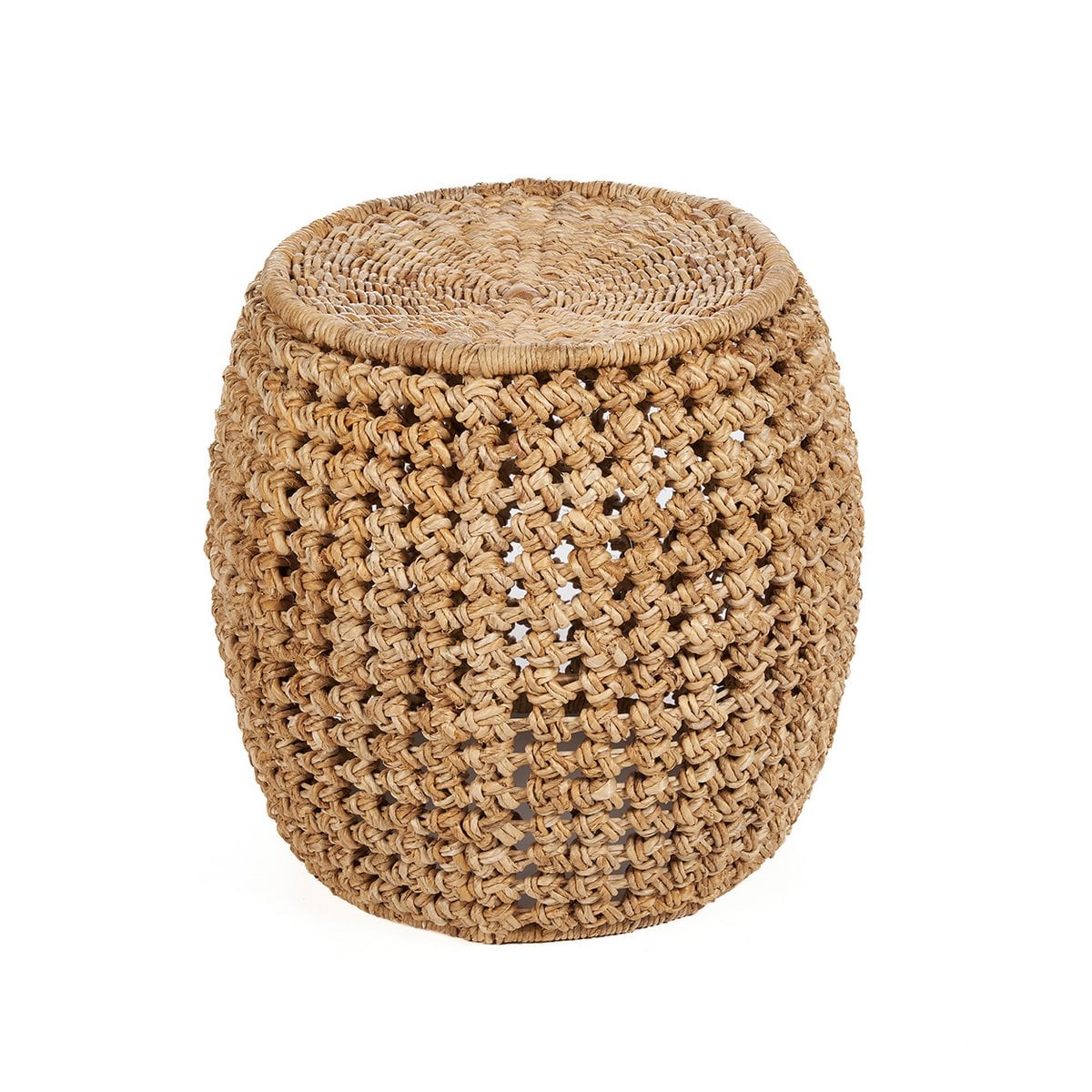 Banana Leaf Stool - Natural Fiber Accent Stool or Side Table