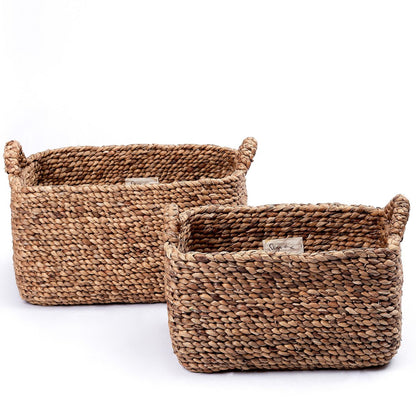 Cesta de Jacinto de Agua - Almacenamiento Artesanal de Tanimbar