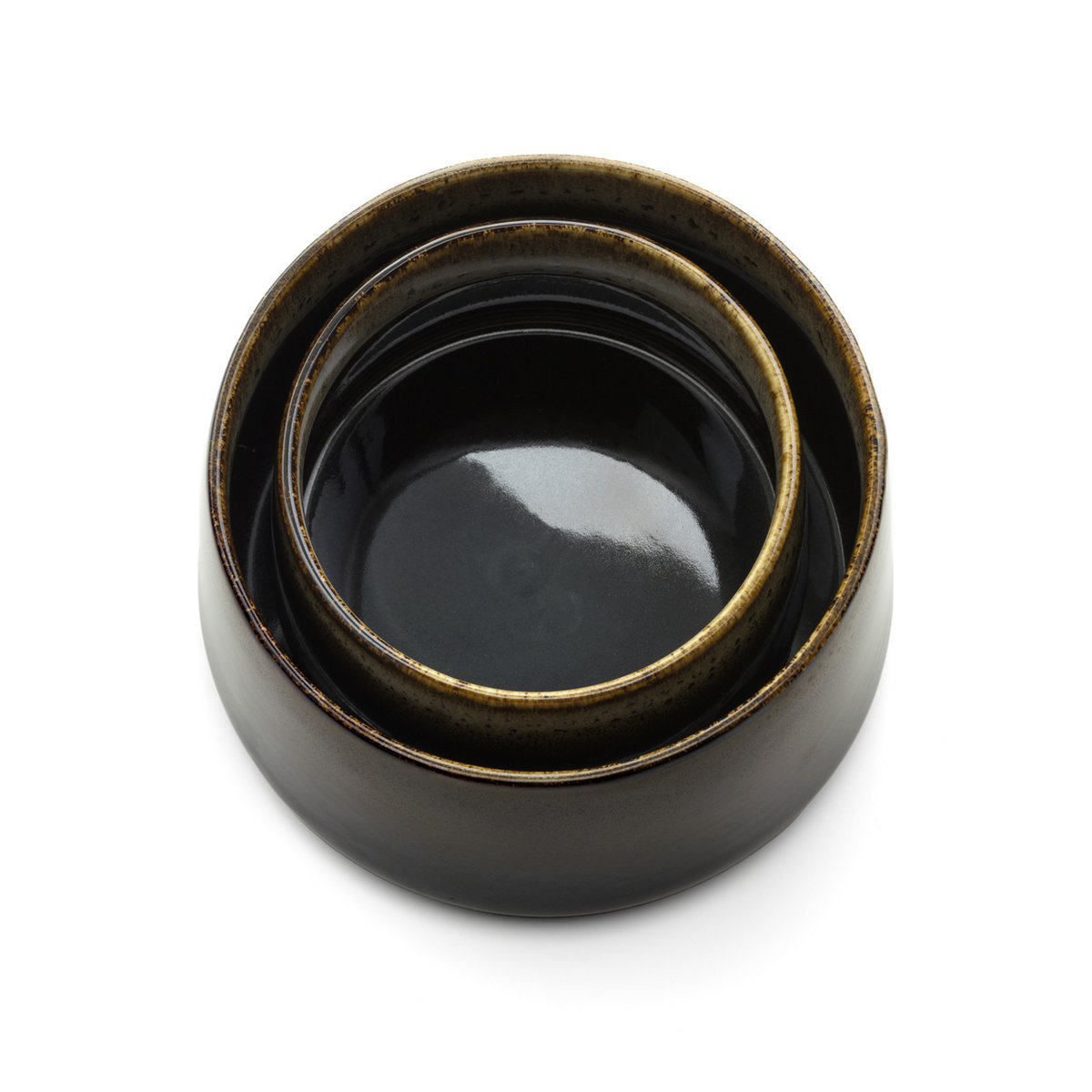 Ceramic Bowl - Dark Brown Kyoto Bowl - Medium Size