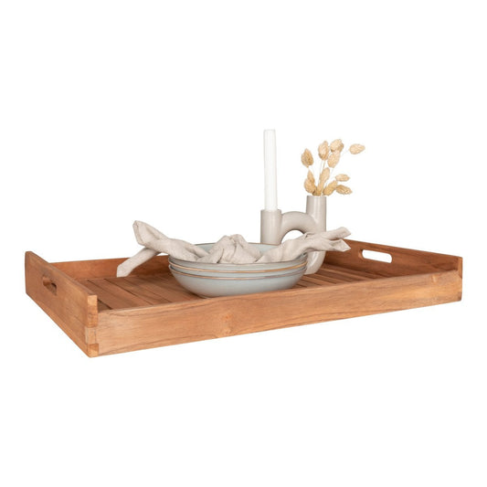 Faro Tray - Natural, Teak, 58x38x7 cm