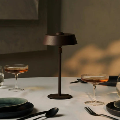 Mocha Brown USB Table Lamp | Dimmable Minimalist Bedside Light