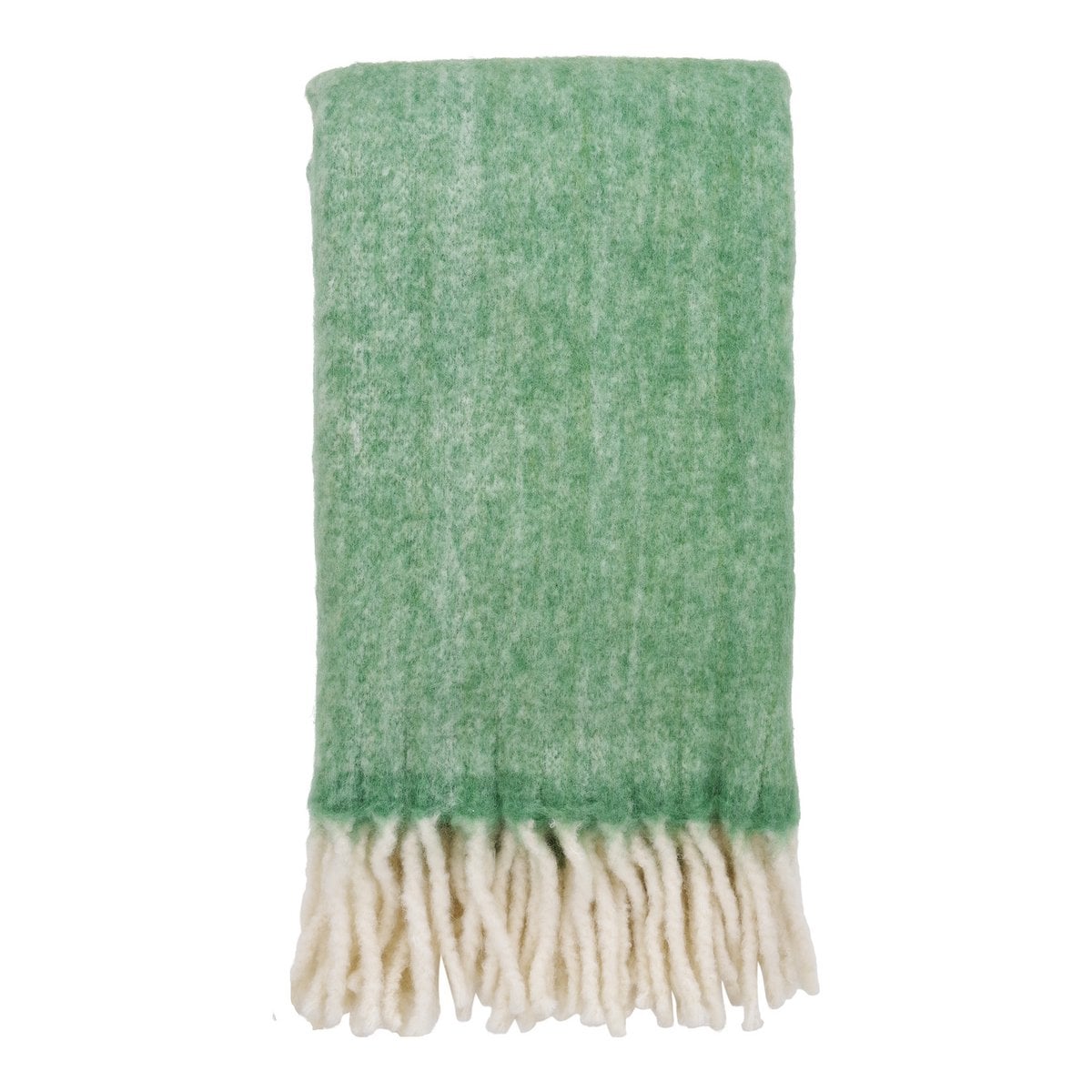 Wool Throw Blanket Green - Carmel Plaid, Soft Cozy Plaid 130x170 cm