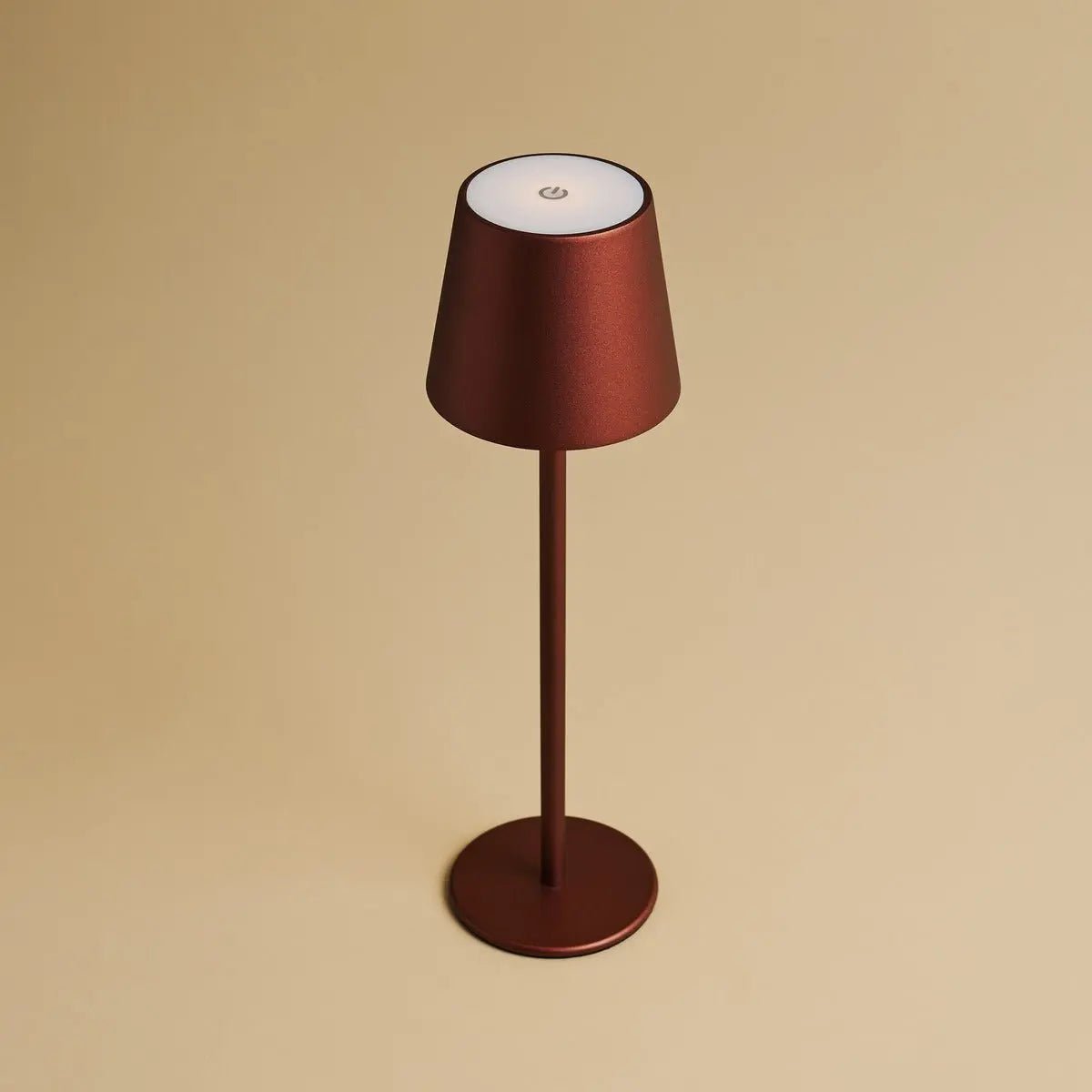 Lampe sans fil Jaspe bronze avec batterie | 3 niveaux d'éclairage et graduable