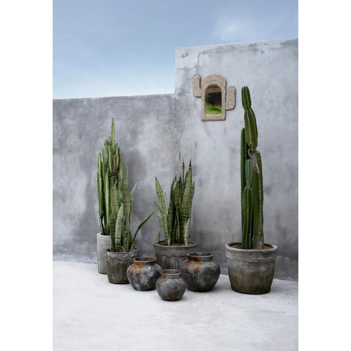 Antique Grey Vase - Small Funky Nordic-Style Accent Piece