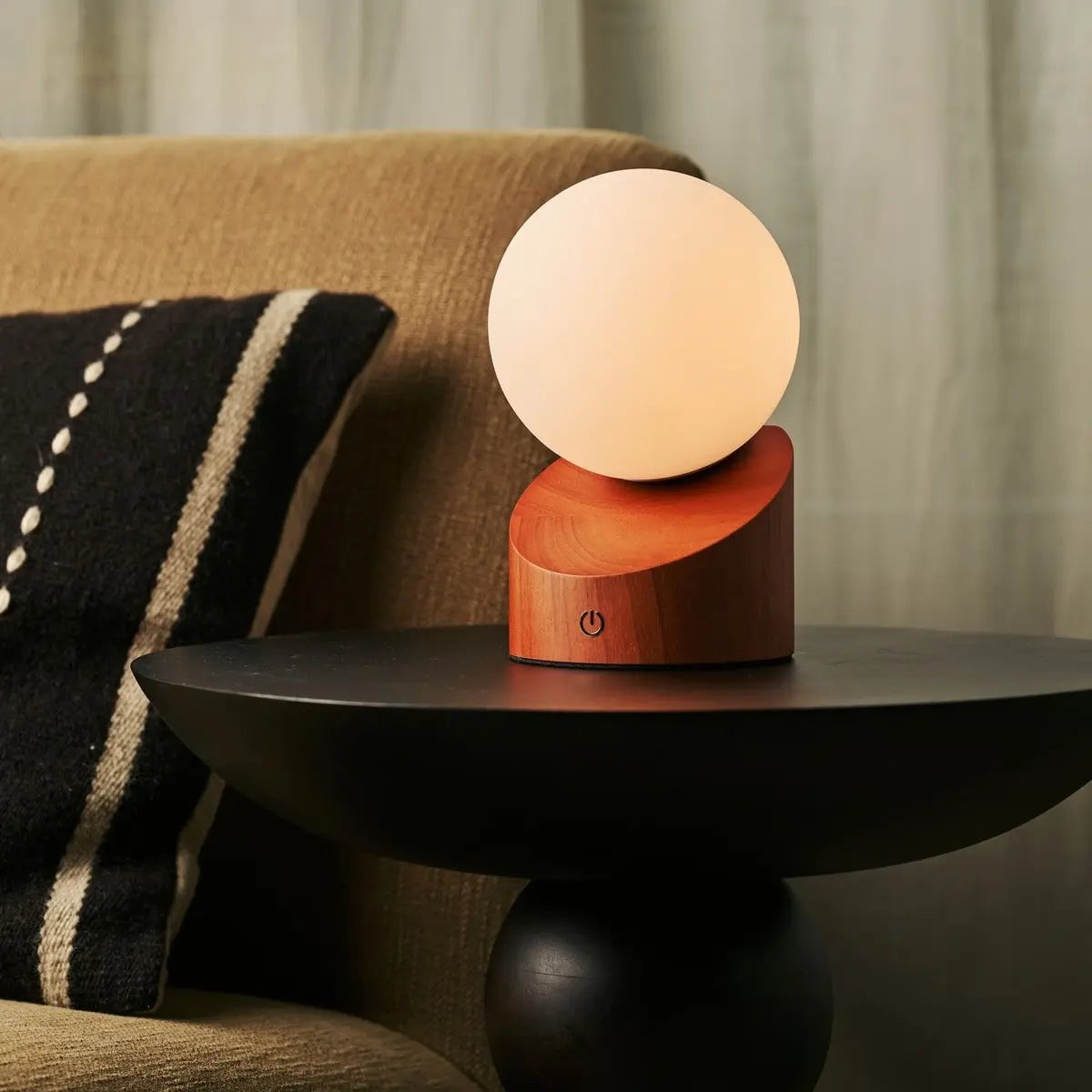 Morris Chestnut Brown Rechargeable Lamp | Stylish, Cordless & Sustainable Design