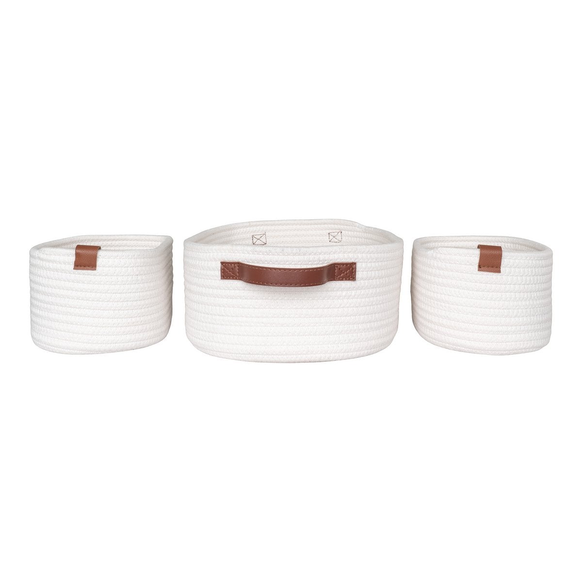 Jarana Baskets - White, set of 3