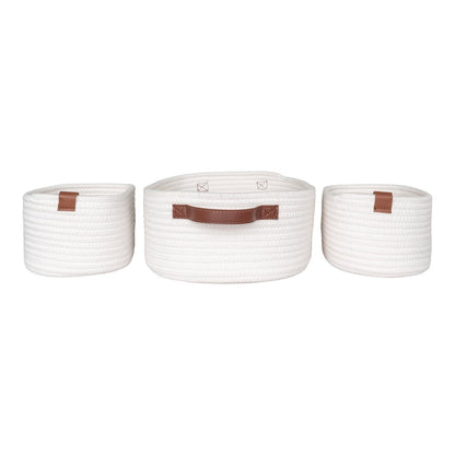 Jarana Baskets - White, set of 3