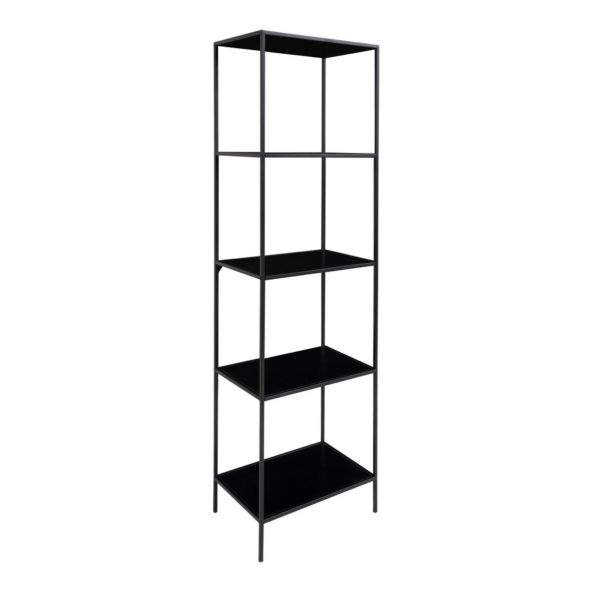 Vita Shelf - black, steel, 51x36x170cm