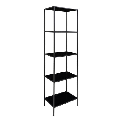 Vita Shelf - black, steel, 51x36x170cm