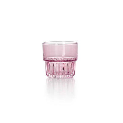 Recycled Glass Tumbler - Faceted Design - Blush Pink