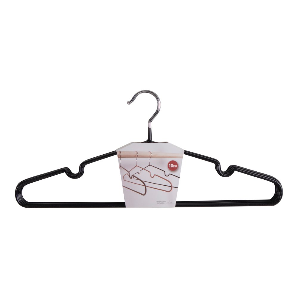 Massa Hangers - Black, Metal, Set of 10