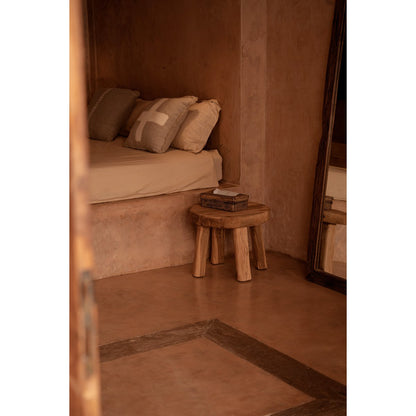 The Ivory Cross Cushion Cover - Natural White - 50x50