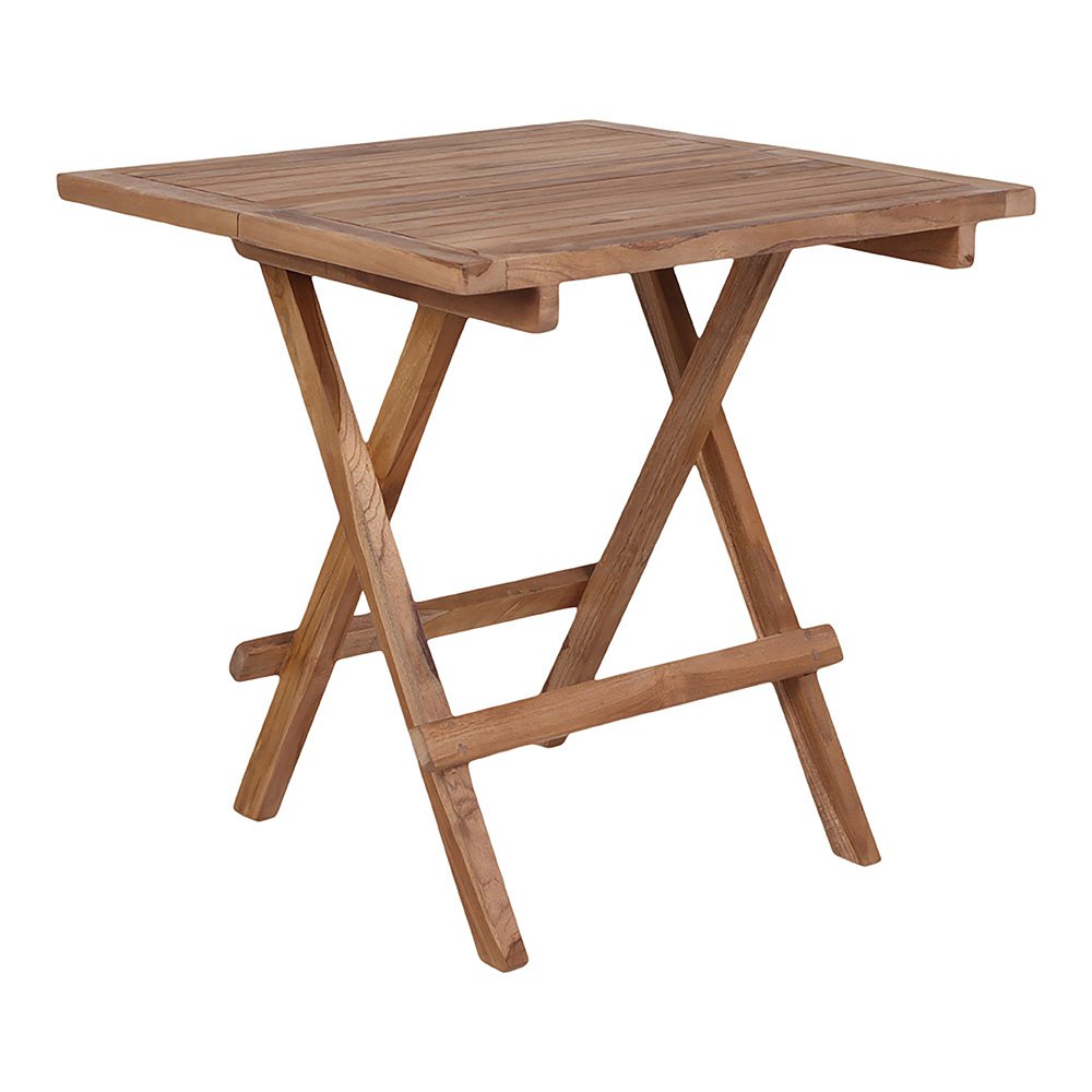 Teak Side Table - Natural Wood Accent Table, 50x50x50 cm