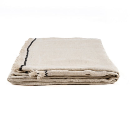 The Tuscany Tablecloth - Natural Black - 150x250