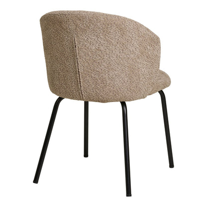 Chaise de salle à manger Safira - Béige, 58x56x79cm - Ensemble de 2